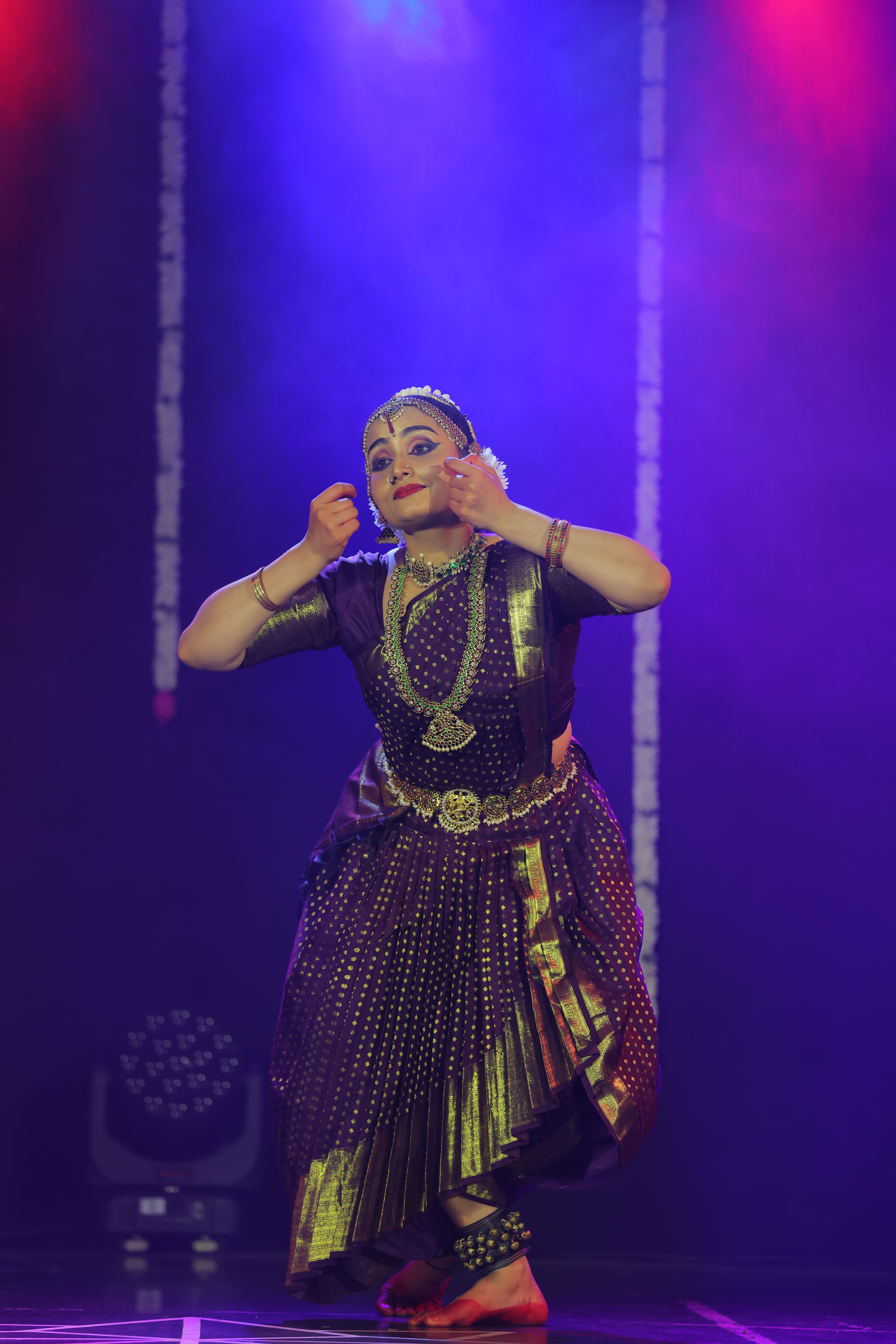 Sherin Jose during arangetram performance